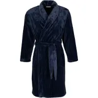 Pastunette - Badjas - Blue Draft - Fleece - Blauw - Maat XL