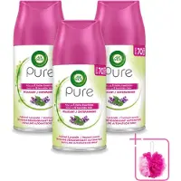 Air Wick 3 x – Navulling – Ontspannend – 250 ml - Bulkverpakking - Ontspannend - Douchemop - Rustgevend