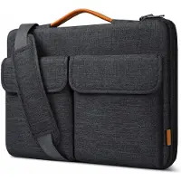 Inateck LB03008-13 Laptop sleeve case schoudertas compatibel met 13.3 inch MacBook Pro 2015-2020, 13,3 inch MacBook Air 2015-2020, MacBook Air Pro M1, met handgrepen en afneembare schouderriem