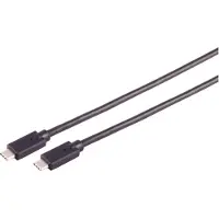 Shiverpeaks S/CONN USB-C verbindingskabel, USB-kabel met Type-C stekker aan beide uiteinden, 3.2 Gen 2x2, 100W, 1,0 meter (13-62025)