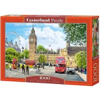 Castorland puzzel van 1000 stukjes, "Drukte in Londen", Verenigd Koninkrijk, Engeland. Puzzel met afbeelding van Big Ben. Puzzel voor volwassenen, Castorland C-104963-2