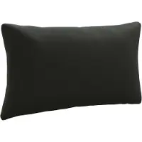 vidaXL Rugkussen PUTTEN 100% Polyester Zwart 70 x 40 x 15 cm