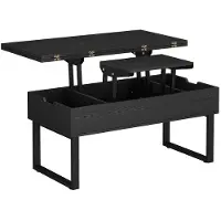 Vicco Salontafel Lifty Zwart 100 x 50 cm met liftfunctie, Model 57891
