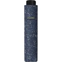 Doppler Fiber Havanna Spotlight Blue - Compacte Paraplu met 6 Spaken