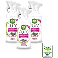 Air Wick 3 x Pure - Luchtverfrisser Spray - Essentiële Oliën - Lavendel - 250ml - Grootverpakking - Vaatwasstrips - Luchtverfrisser - Lavendel - Essentiële Oliën - Ontspanning - Sfeer