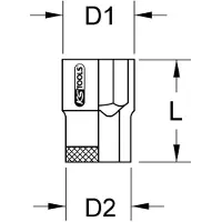 Ks Tools 9653813 9653813 Zeskant Dopsleutelinzetstuk 13 mm 13 mm 3/8 (10 mm)
