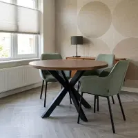 Giga Meubel Eettafel Vancouver Walnoot Rond 120cm