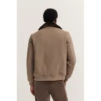 Bugatti Herren Wollen blouson met afneembare kraag van imitatiebont