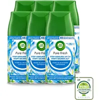 Air Wick 6 x – Navulling – Freshmatic Pure Lentedauw – 250 ml - Grootverpakking - Vaatwasstrips - Lentedauw - Geur - Parfum - Geurverspreiding - Geurneutralisatie
