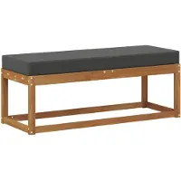 vidaXL Buiten Stoolbench Massief Acacia Hout Natuurlijk en Antraciet