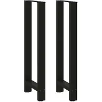 vidaXL Bartafelpoten 2 st 50x(110-111) cm staal zwart