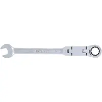 Bgs Dubbelgekoppelde ratelring steeksleutel buigbaar SW 17 mm