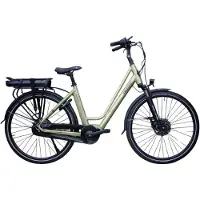 Freebike Manhattan 2.1 Elektrische Fiets - Olijfgroen - Dames 51cm