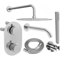 Mexen Kai DR70 inbouwbad-douche set met 30 regendouche, chroom - 77602DR70301-00
