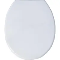 MSV 141021, Rond, Hard toiletzitting, Wit, Polypropyleen (PP), 370 mm, 460 mm