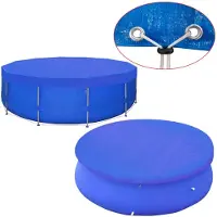 vidaXL Zwembadafdekking PE, rond, 460 cm, 90 g/m²