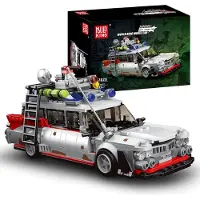 Mould King 10021 - Ghostbus - Ghostbusters Ecto 1 - 603 onderdelen - Compatible met de bekende merken