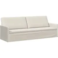 vidaXL - 3-zits - sofa - Crèmekleurig - 220 - x - 81 - x - 82 - cm - fluweel