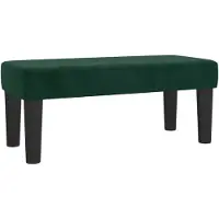 vidaXL Bank Donkergroen 70 x 30 x 30 cm Fluweel