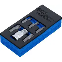 Bgs Schraubendreher-Bit-Satz Antrieb Aussensechskant 10 mm (3/8") Innenvielzahn (für XZN) 6-tlg.