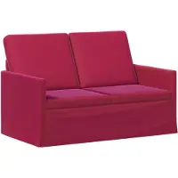vidaXL - 2-zitsbank - Wijnrood - 130 - x - 81 - x - 82 - cm - fluweel