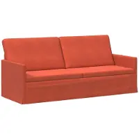 vidaXL - 3-zits - sofa - Rood - Oranje - 190 - x - 81 - x - 82 - cm - Corduroy - stof