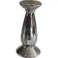 Polnix Klassieke Zilveren Keramische Kandelaar Moon 32 cm