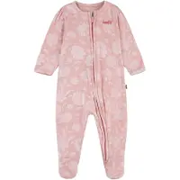 Levi's Girls Floral Footed Coverall Pink Icing Maat: 6M | Pyjama's Outlet | kids | Roze