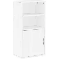 vidaXL Bijzetkast ODDA Wit, 40x24x79 cm, massief grenenhout