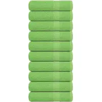 vidaXL Handdoeken FROGN 10 st 50x100 cm 360 g/m² appelgroen