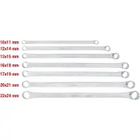 Ks Tools Chromeplus dubbele ringsleutelset, XL, 7-delig 518.0830