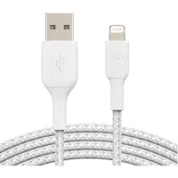 Belkin BoostCharge Pro Braided Lightning naar USB-A kabel - 3 meter - Wit