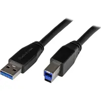 StarTech.com Actieve USB 3.0-kabel USB-A naar USB-B - STARTECH - 10 m - Zwart