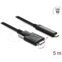 DeLOCK Active Optical Cable USB 10 Gbps USB Type-C male to Type Micro-B male with screws 5 m