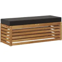 vidaXL Buitenstoelbank Massief Acacia Hout Naturel