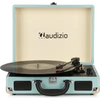 Audizio RP114BL - Retro platenspeler in blauwe koffer - platenspeler