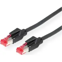 Secomp DÄTWYLER S/FTP Patchkabel Cat.6 (Class E), CU 7702 flex LS0H, Hirose TM21, zwart, 10 m