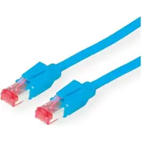 Secomp KERPEN F6-90 S/F H, klaar voor gebruik, Cat.6 (Class E), HiRose, blauw, 5 m