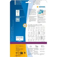 Herma CD-inlegger voor Jewel Case, A4, 151 x 118 mm, wit, van karton, niet klevend
