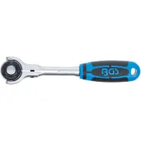 Bgs Omkeerbare ratel met kogelkop Uitgang extern vierkant 6,3 mm (1/4") (1/4")
