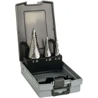 Bosch Accesorios 2608587426 Assortiment De Fraises Étagées Queue 3 Pans Longueur 66,5/70,5/93,5 Mm Exécution Hss