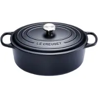 Le Creuset Ovale Braadpan 29 cm Mat Zwart