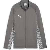 Puma Junior voetbaltrainingsjack grijs Sportvest Jongens/Meisjes Polyester Ronde hals - maat 176