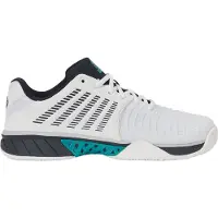 K-Swiss Padelschoen Men Express Light 3 Padel White/Carbon/Baltic-Schoenmaat 44