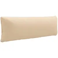 vidaXL Rugkussen PUTTEN 100% Polyester Crèmekleurig 120 x 40 x 15 cm