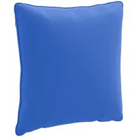 vidaXL Rugkussen PUTTEN 100% Polyester Koninklijk Blauw