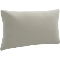 vidaXL Rugkussen PUTTEN 100% Polyester Grijs 70 x 40 x 15 cm