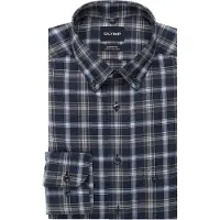 Olymp Luxor Comfort Fit Overhemd marine, Ruit