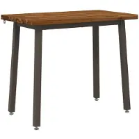 vidaXL 110 x 55 x 75 cm Massief Acacia Hout Natuurlijk en Koffie