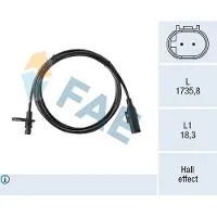 FAE 78748 Wielsnelheidssensor (ABS)